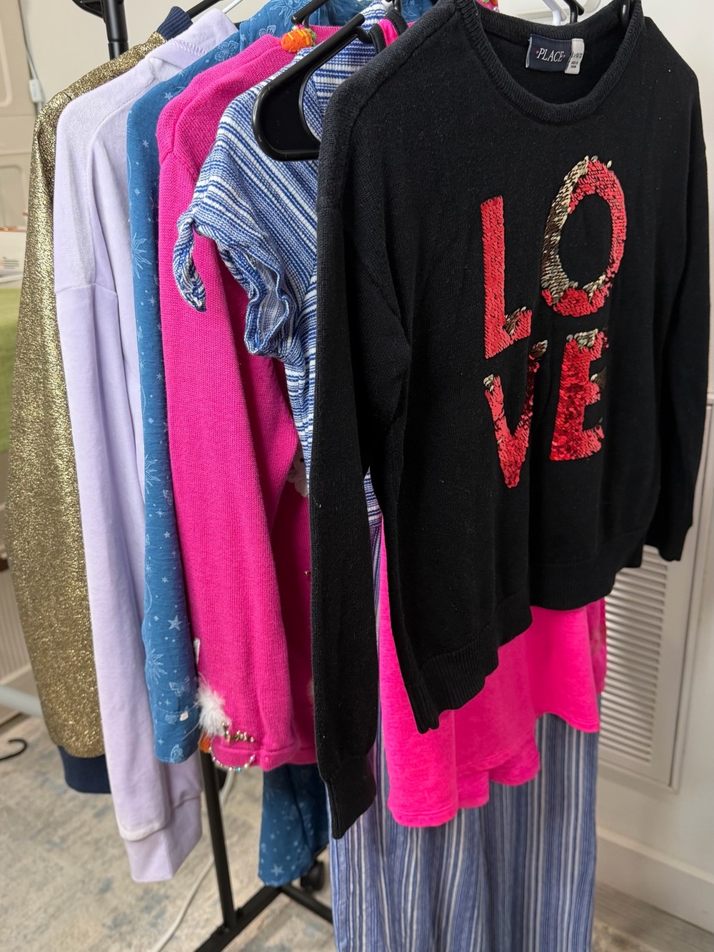 Girls Clothing Lot Size 10-16 Dresses Sweaters Jackets New Balance 7 Pieces